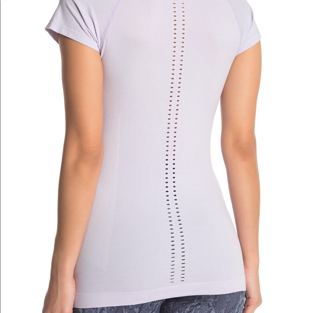 Womens Z by Zella Perforated Short Sleeve Top